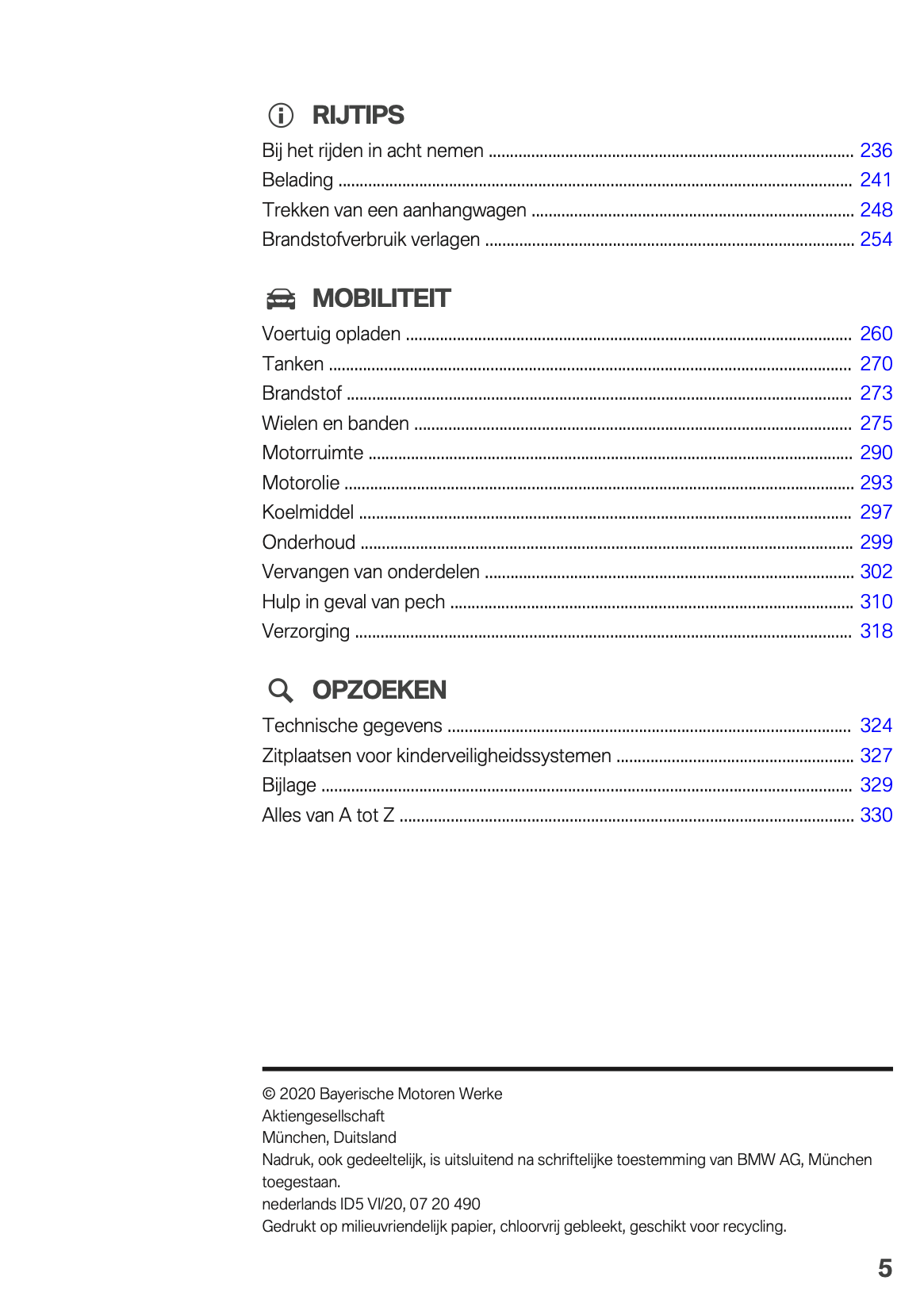 2020-2021 BMW X1 Plug-in-Hybrid Owner's Manual | Dutch