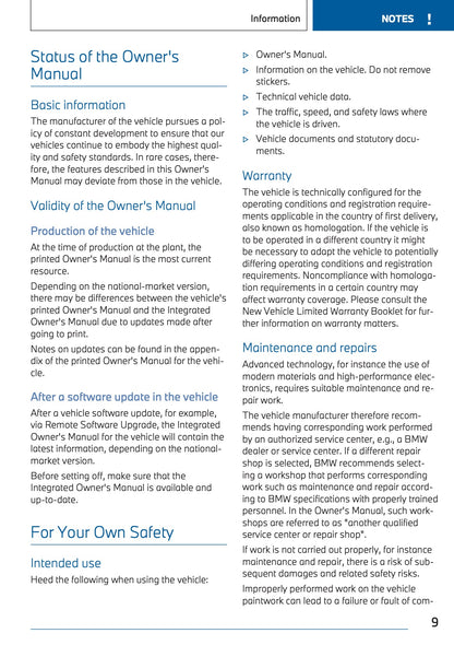 2025 BMW X1 Owner's Manual | English