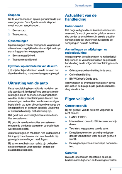 2017-2018 BMW X3 Owner's Manual | Dutch