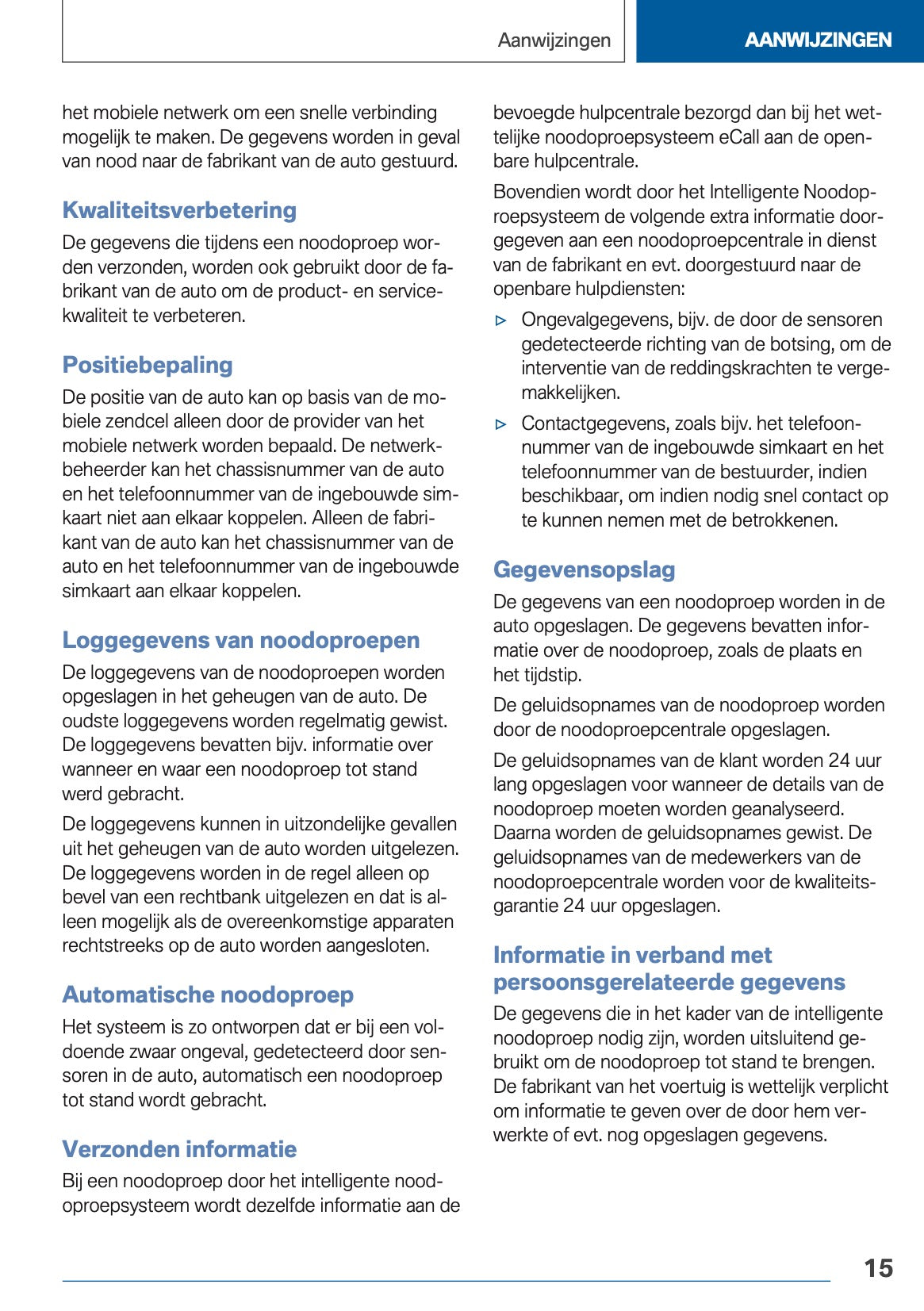 2020 BMW X3 Plug-in-Hybrid Owner's Manual | Dutch