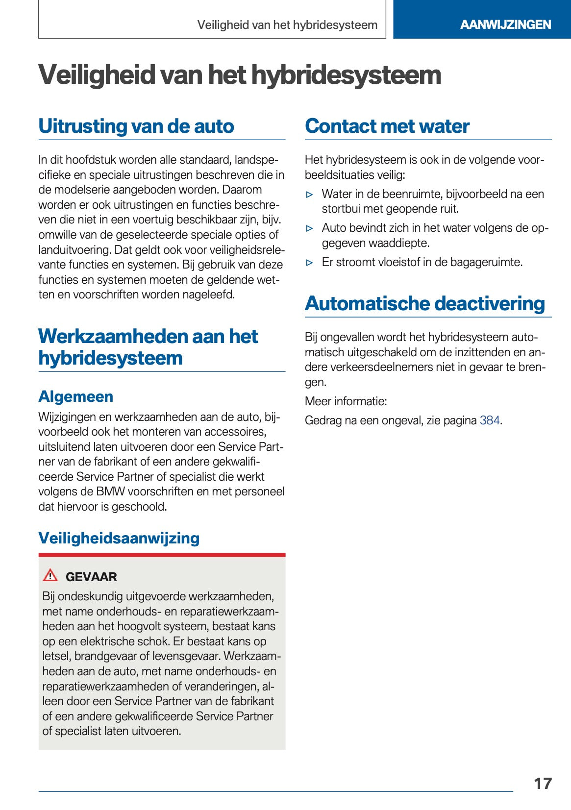 2020 BMW X3 Plug-in-Hybrid Owner's Manual | Dutch