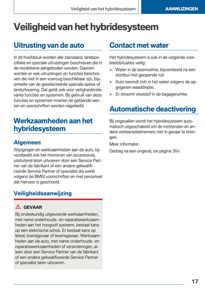 2020 BMW X3 Plug-in-Hybrid Owner's Manual | Dutch