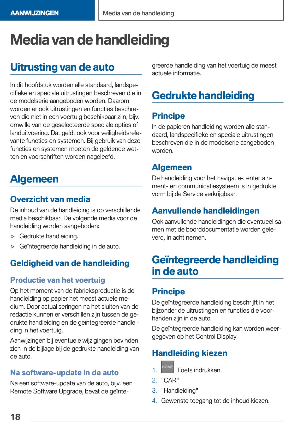 2020 BMW X3 Plug-in-Hybrid Owner's Manual | Dutch