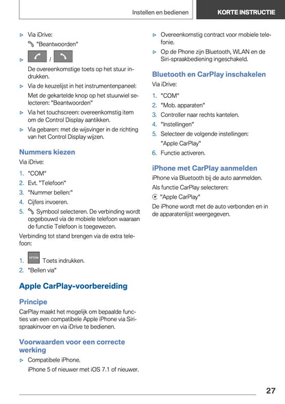 2020 BMW X3 Plug-in-Hybrid Owner's Manual | Dutch