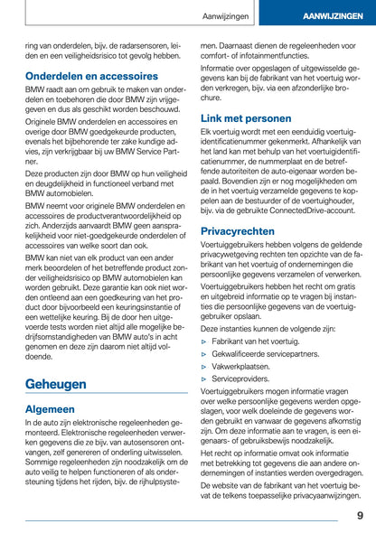 2020 BMW X3 Plug-in-Hybrid Owner's Manual | Dutch