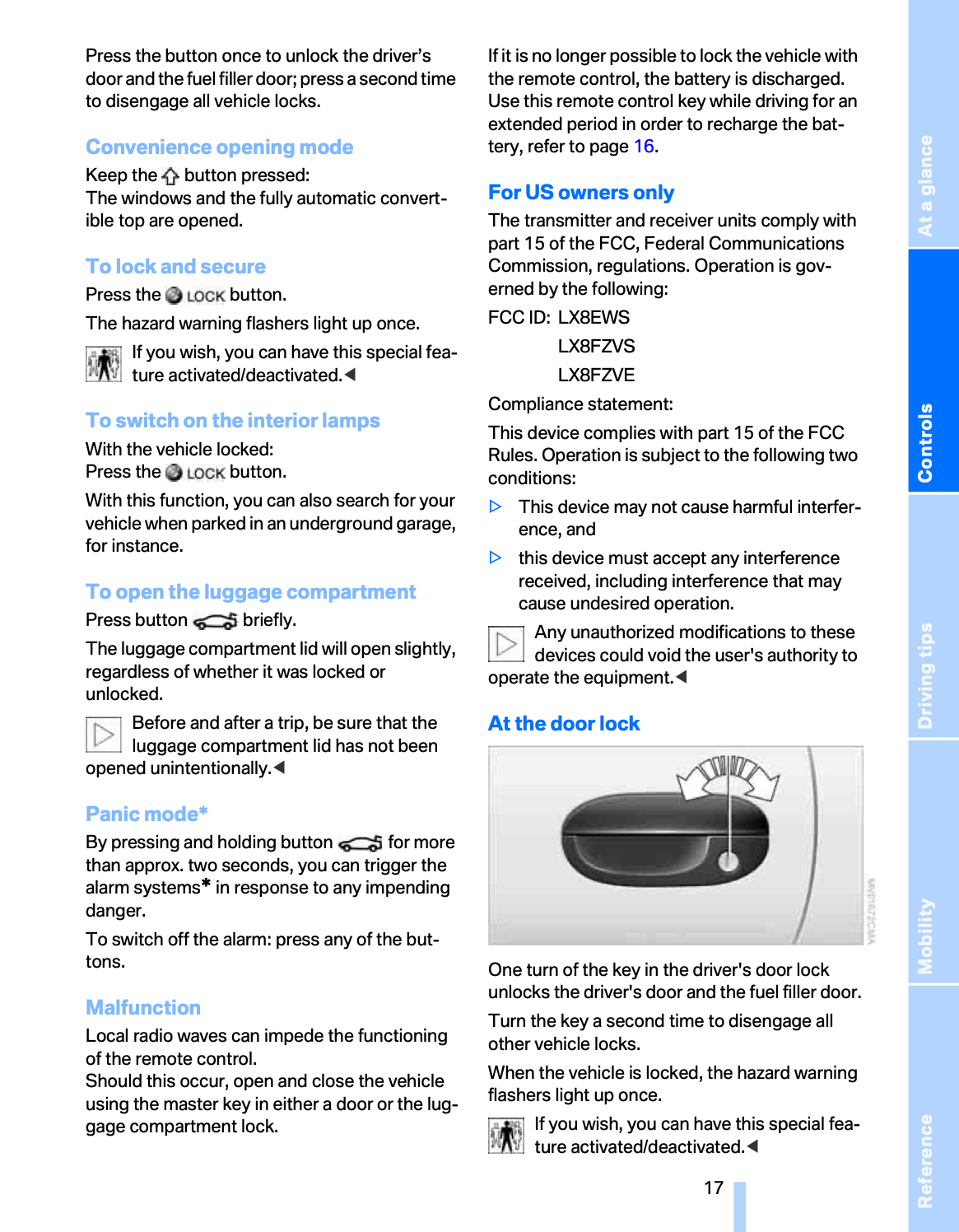 2005 BMW Z4 Owner's Manual | English