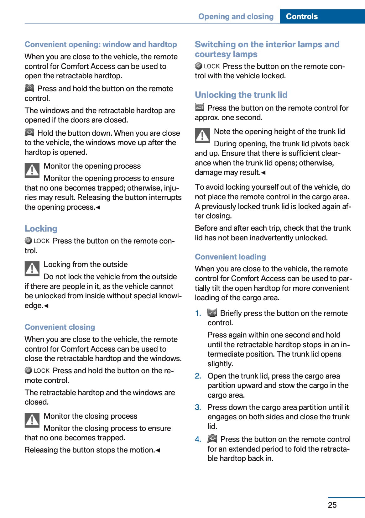 2016 BMW Z4 Owner's Manual | English US