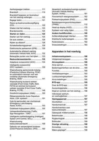 2024-2026 BYD SEAL U DM-i Owner's Manual | Dutch