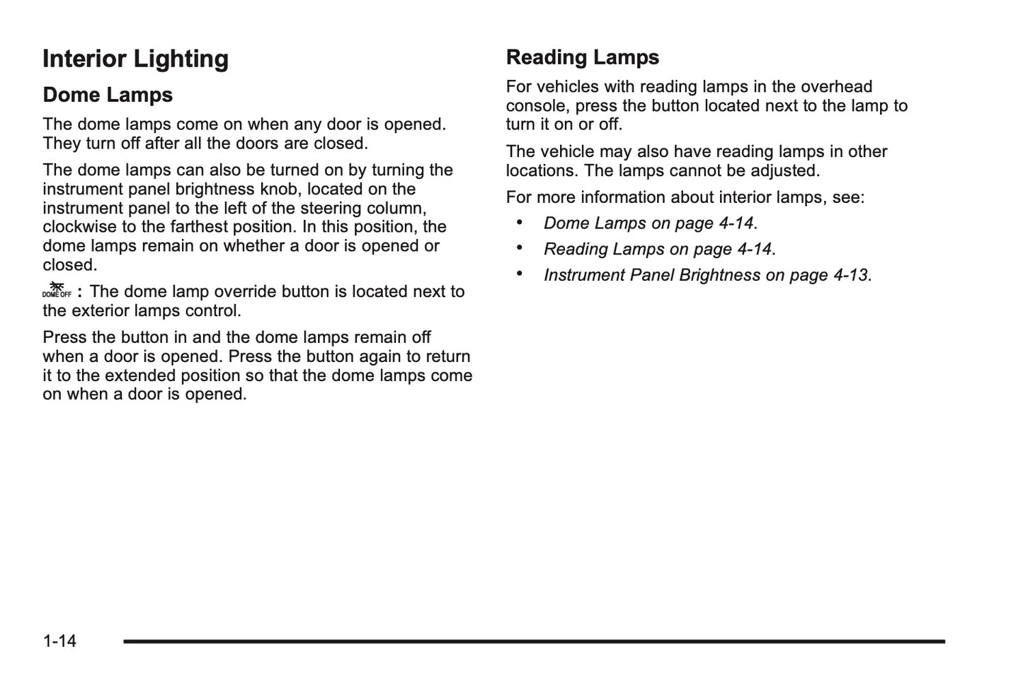 2010 Chevrolet Avalanche Owner's Manual | English US