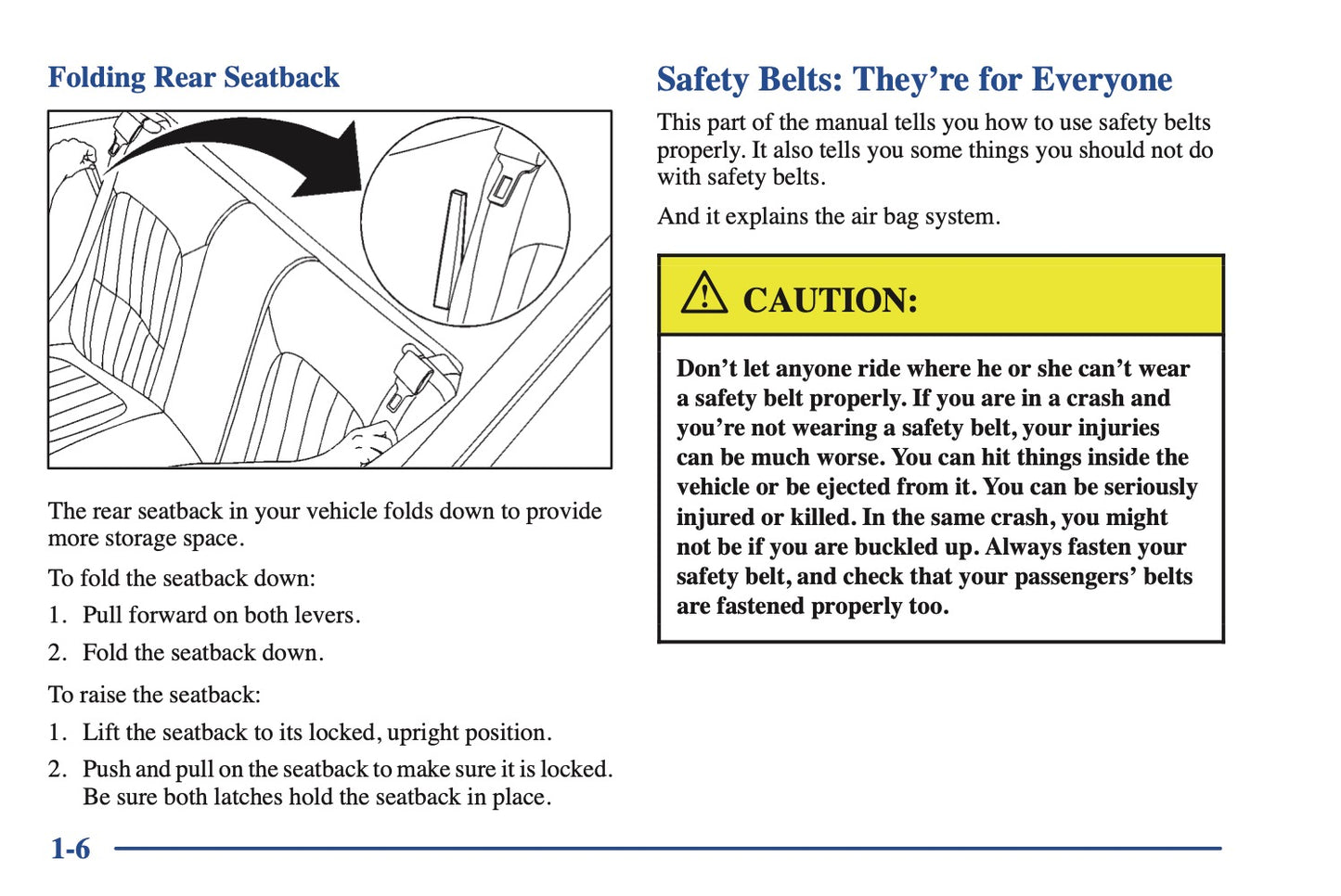 2000 Chevrolet Camaro Owner's Manual | English US