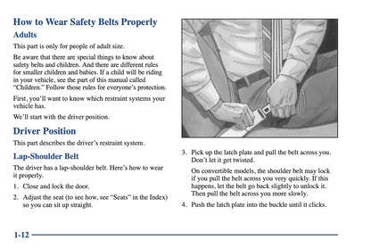 2000 Chevrolet Camaro Owner's Manual | English US