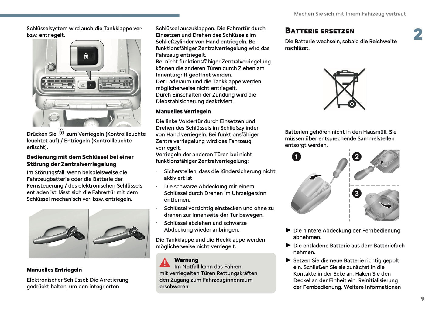 2025 Citroën Berlingo/Berlingo Van Owner's Manual | German