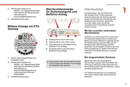 2018-2022 Citroën C1 Bedienungsanleitung | Deutsch