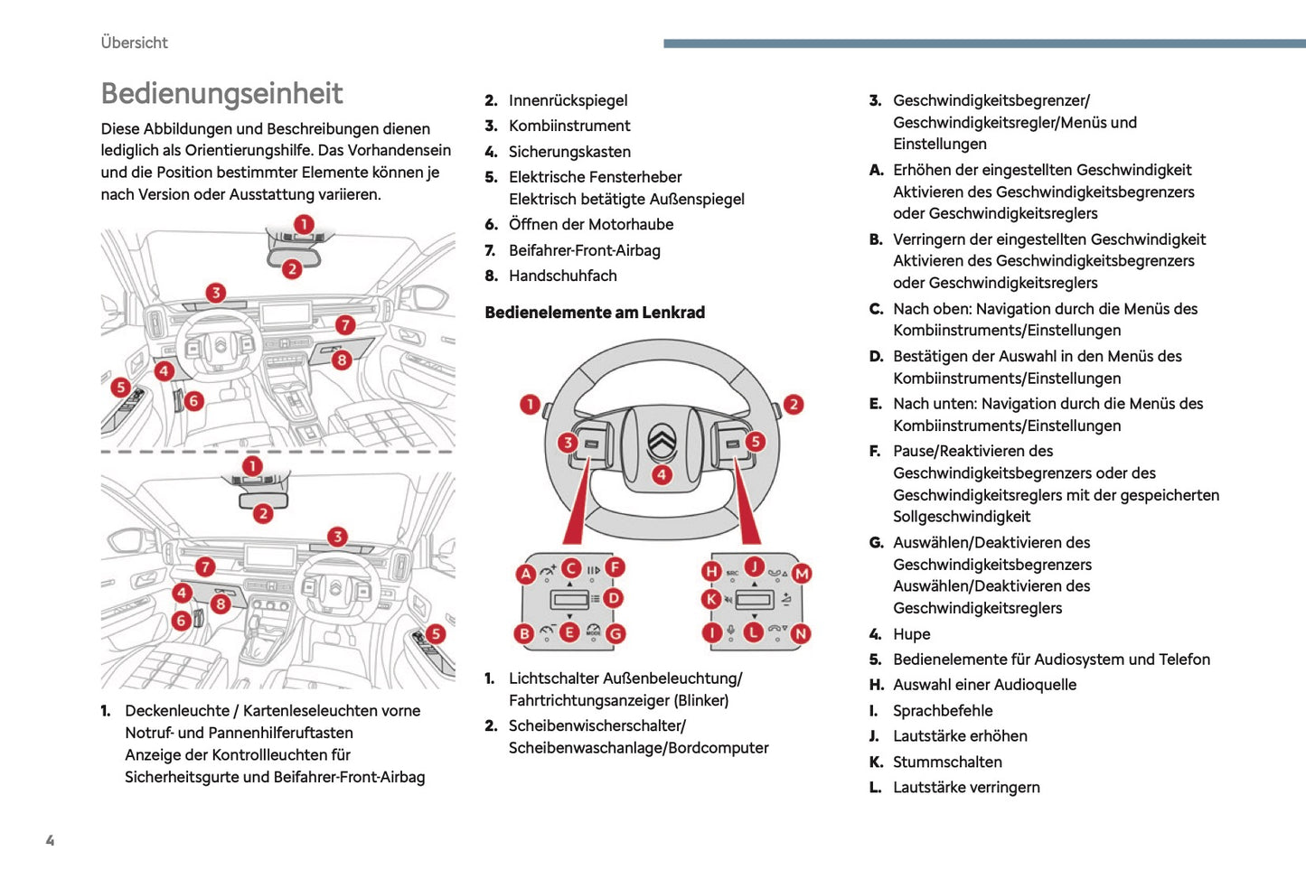 2024-2025 Citroën C3 Aircross Owner's Manual | German