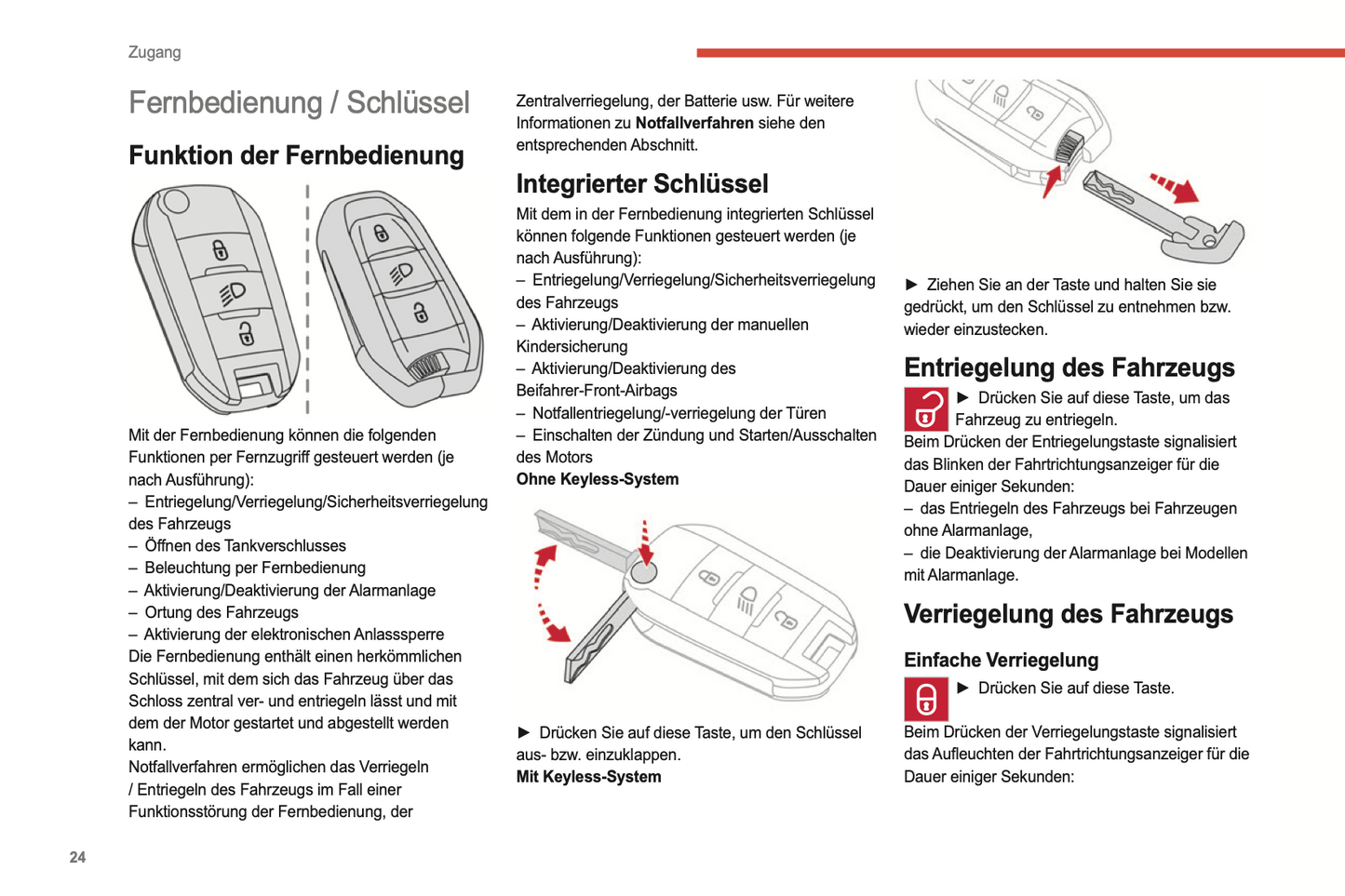 2022-2024 Citroën C3 Owner's Manual | German