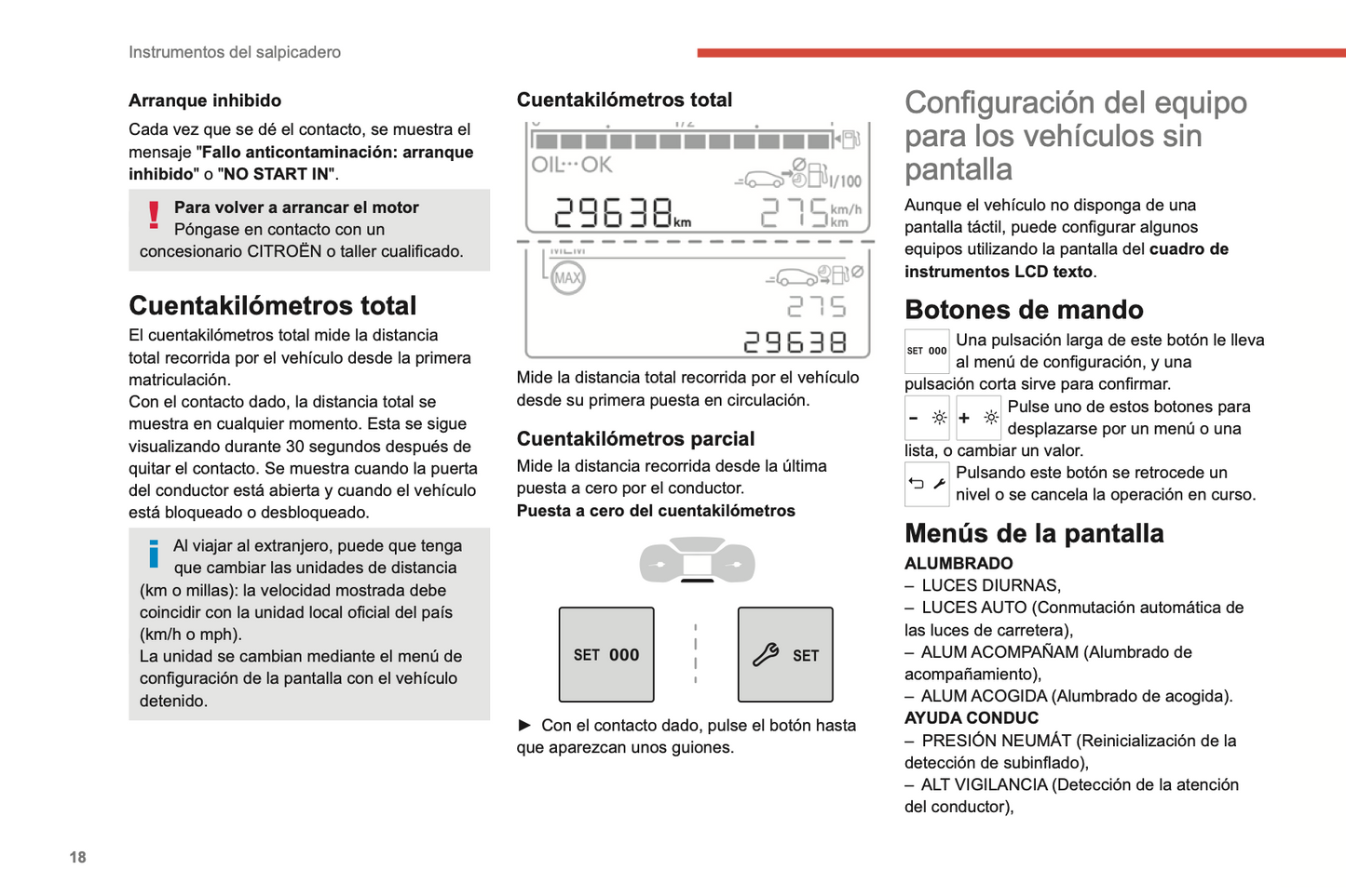 2022-2024 Citroën C3 Owner's Manual | Spanish