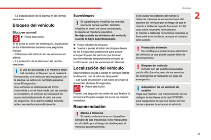 2022-2024 Citroën C3 Owner's Manual | Spanish