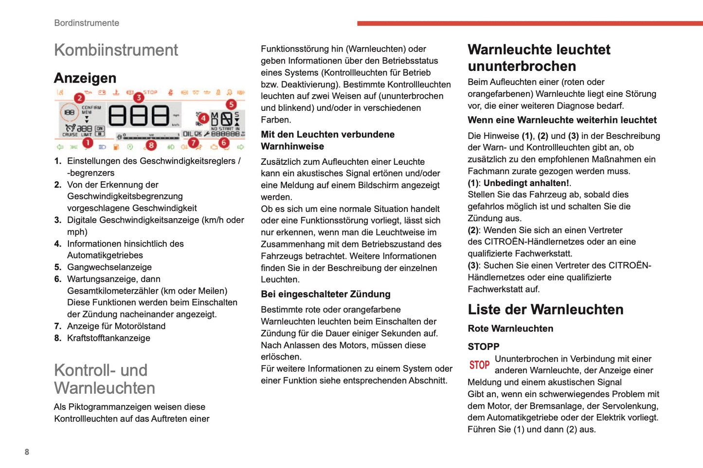 2019-2021 Citroën C4 Cactus Owner's Manual | German