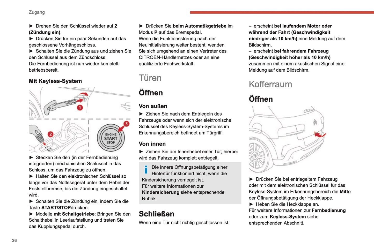 2019-2021 Citroën C4 Cactus Owner's Manual | German