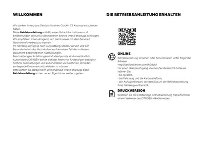 2026 Citroën C5 Aircross Bedienungsanleitung | Deutsch