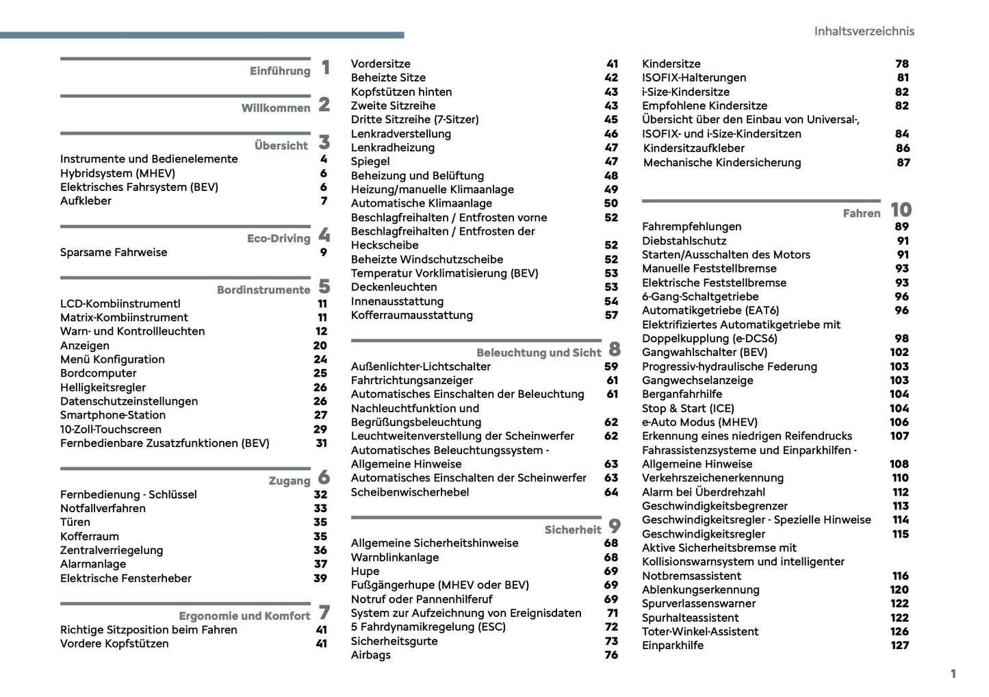 2025 Citroën C3 Aircross Bedienungsanleitung | Deutsch