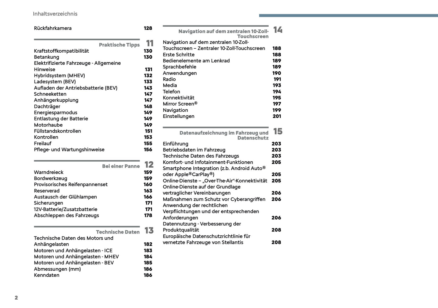 2025 Citroën C3 Aircross Bedienungsanleitung | Deutsch