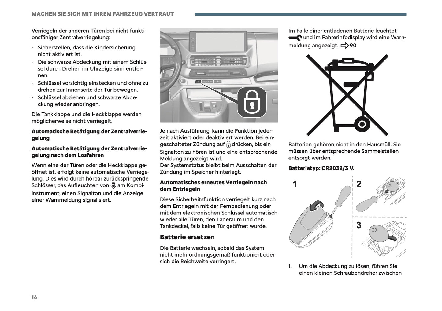 2026 Citroën Jumpy/Dispatch/SpaceTourer Owner's Manual | German