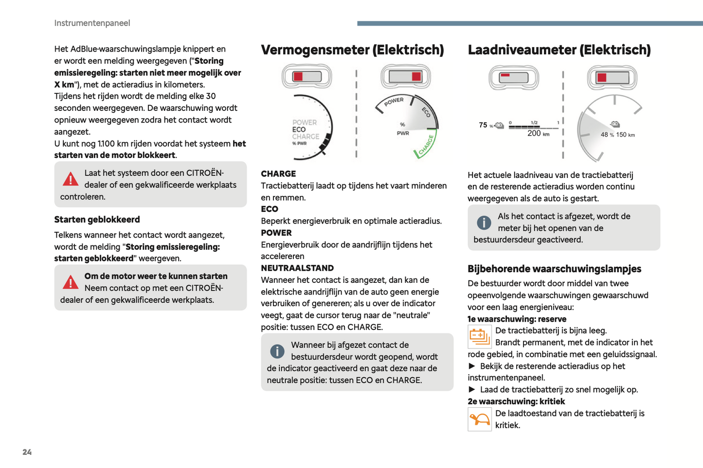 2024 Citroën Jumpy/Dispatch/SpaceTourer Owner's Manual | Dutch