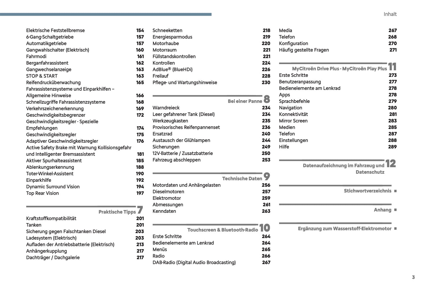 2024-2025 Citroën Jumpy/Dispatch/SpaceTourer Owner's Manual | German