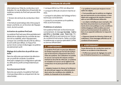 2022 Cupra Ateca Owner's Manual | French