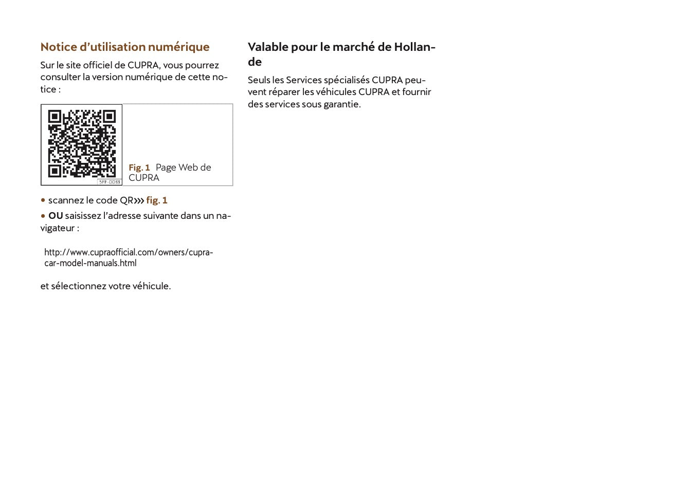 2022 Cupra Ateca Owner's Manual | French