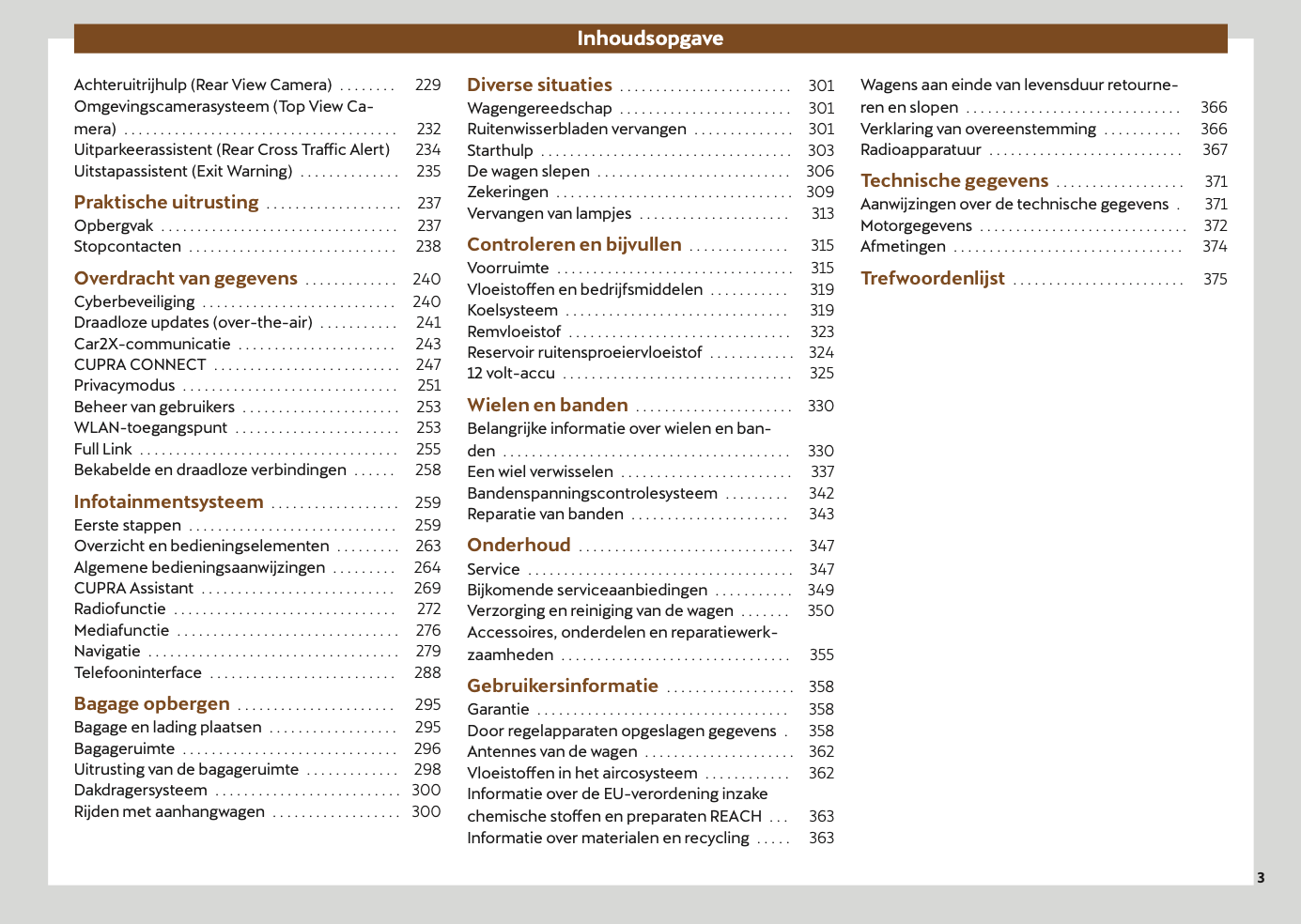 2024-2025 Cupra Born Owner's Manual | Dutch