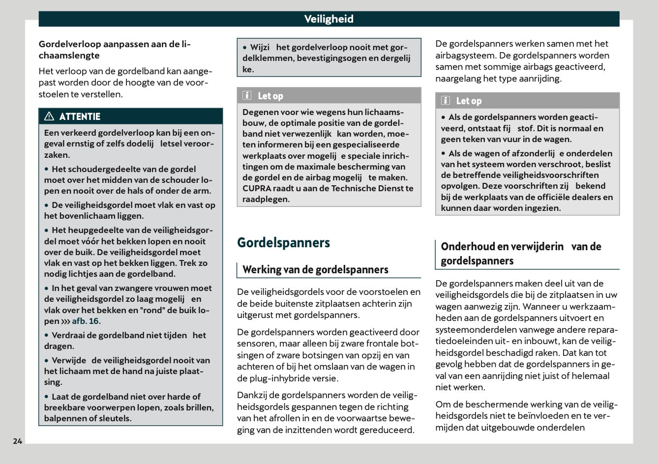 2021 Cupra Leon Gebruikershandleiding | Nederlands