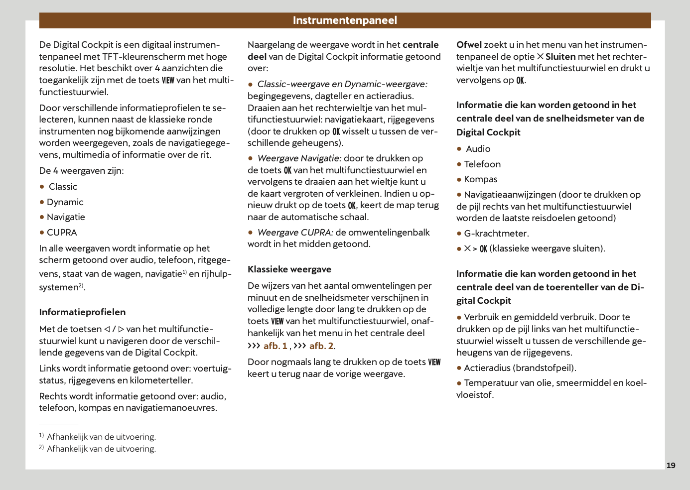 2024-2025 Cupra Leon Owner's Manual | Dutch