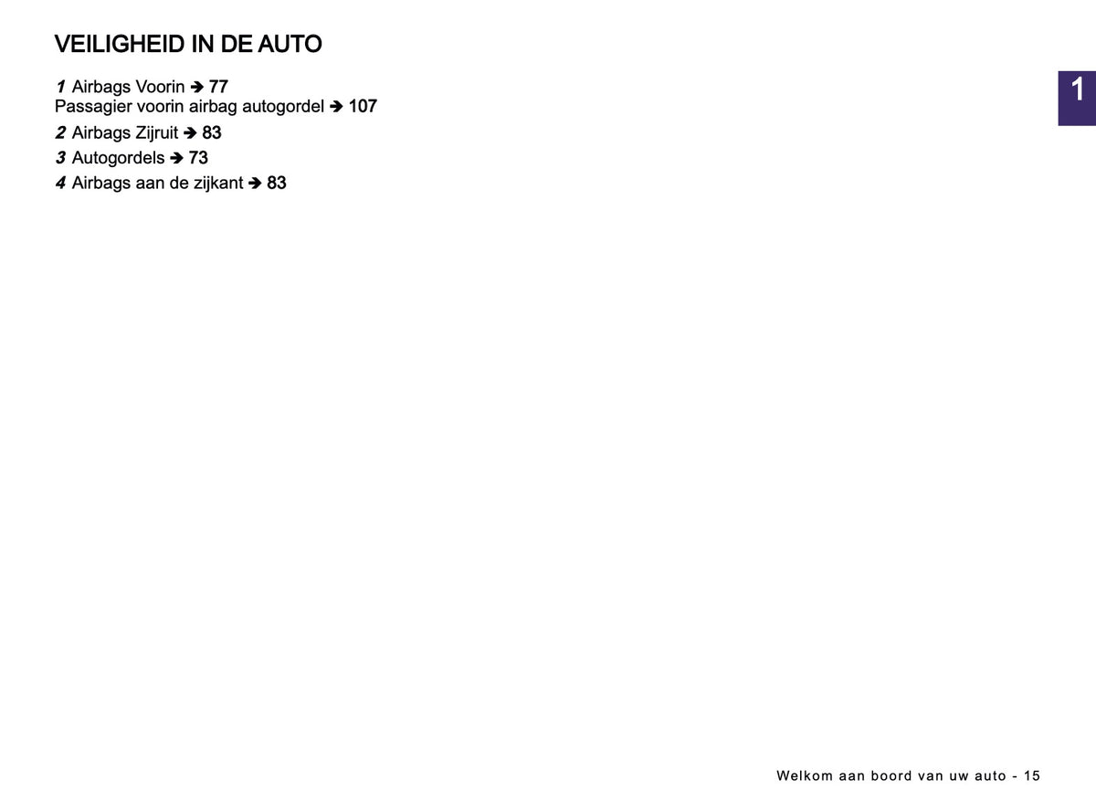 2026 Dacia Duster Owner's Manual | Dutch