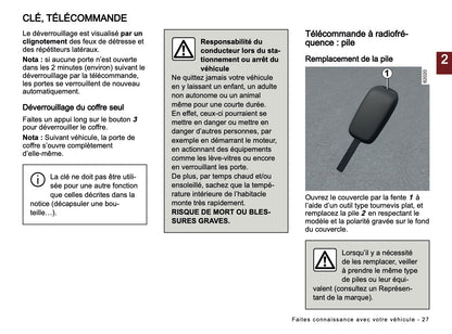 2024-2025 Dacia Sandero/Sandero Stepway Owner's Manual | French