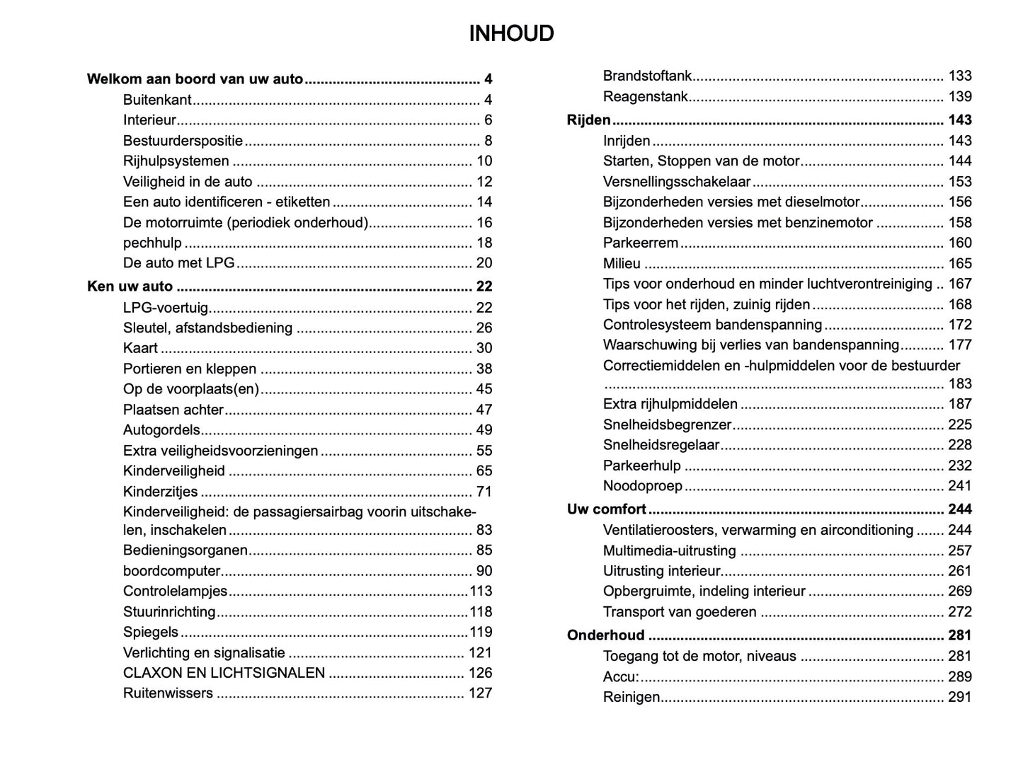2024-2025 Dacia Sandero/Sandero Stepway Owner's Manual | Dutch