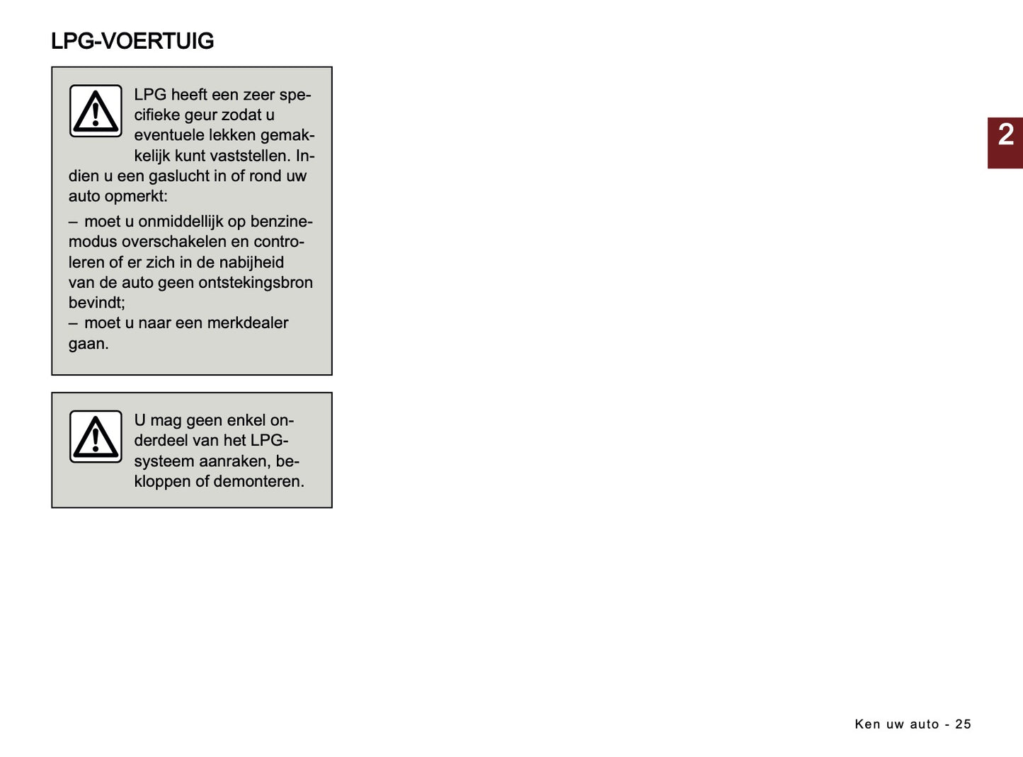 2024-2025 Dacia Sandero/Sandero Stepway Owner's Manual | Dutch