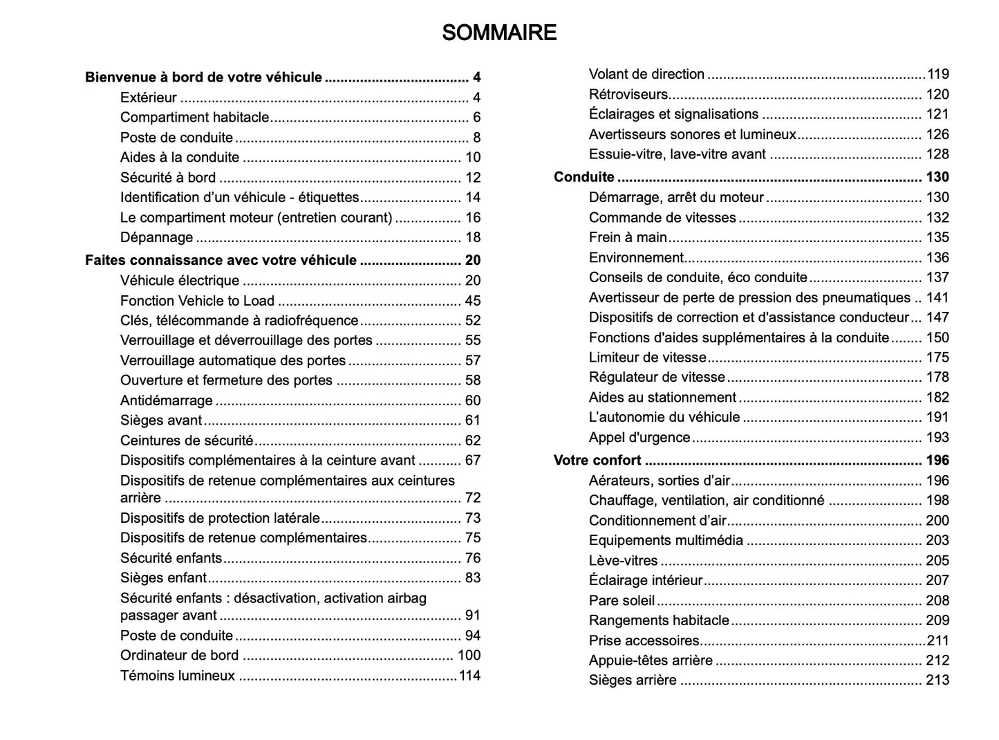 2024-2025 Dacia Spring Electric Owner's Manual | French