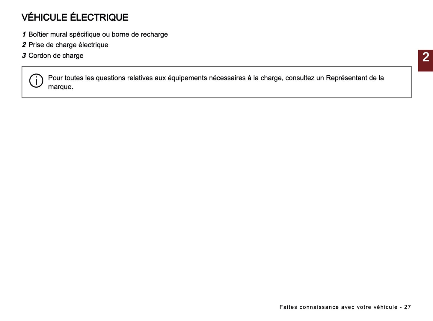2024-2025 Dacia Spring Electric Owner's Manual | French