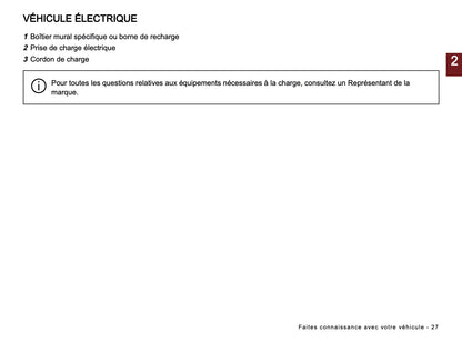 2024-2025 Dacia Spring Electric Owner's Manual | French