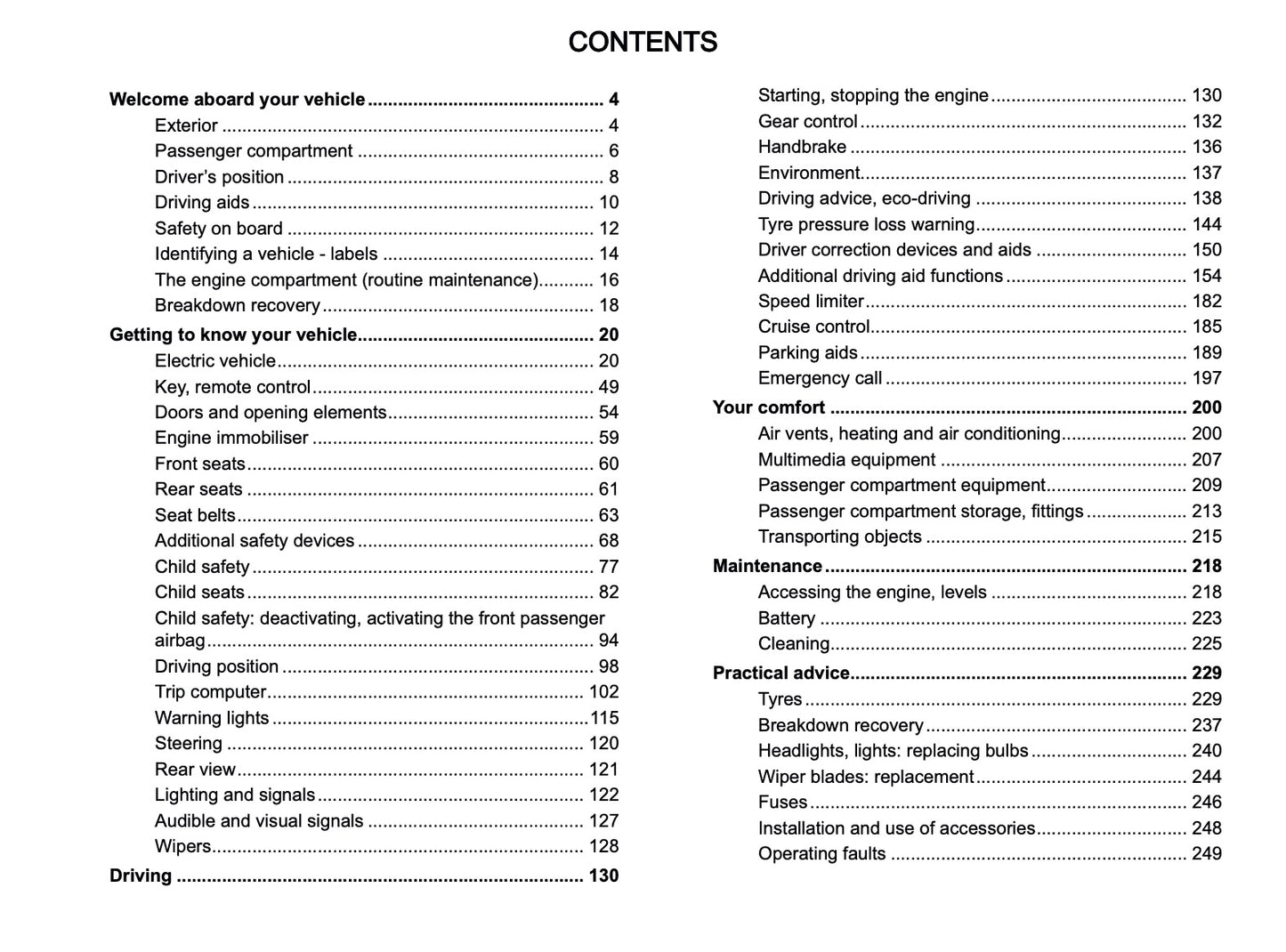 2026 Dacia Spring Electric Owner's Manual | English