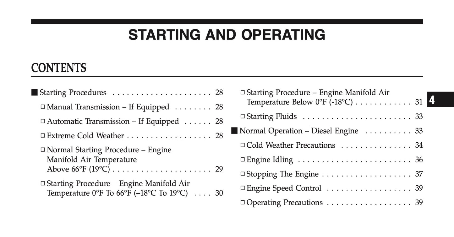 2010 Dodge Ram Truck Diesel Supplement Manual | English