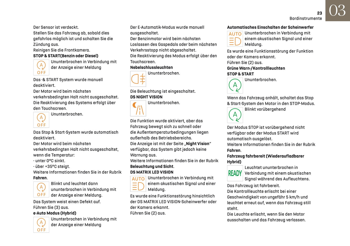 2024-2025 DS Automobiles DS4 Owner's Manual | German