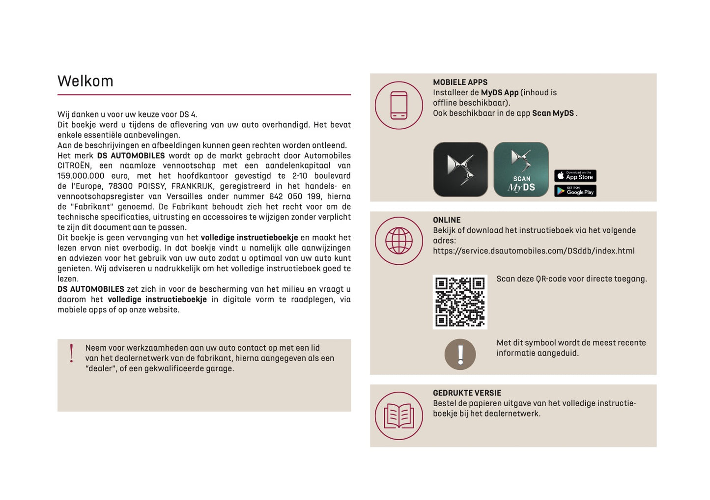 2024-2025 DS Automobiles DS 4 Owner's Manual | Dutch