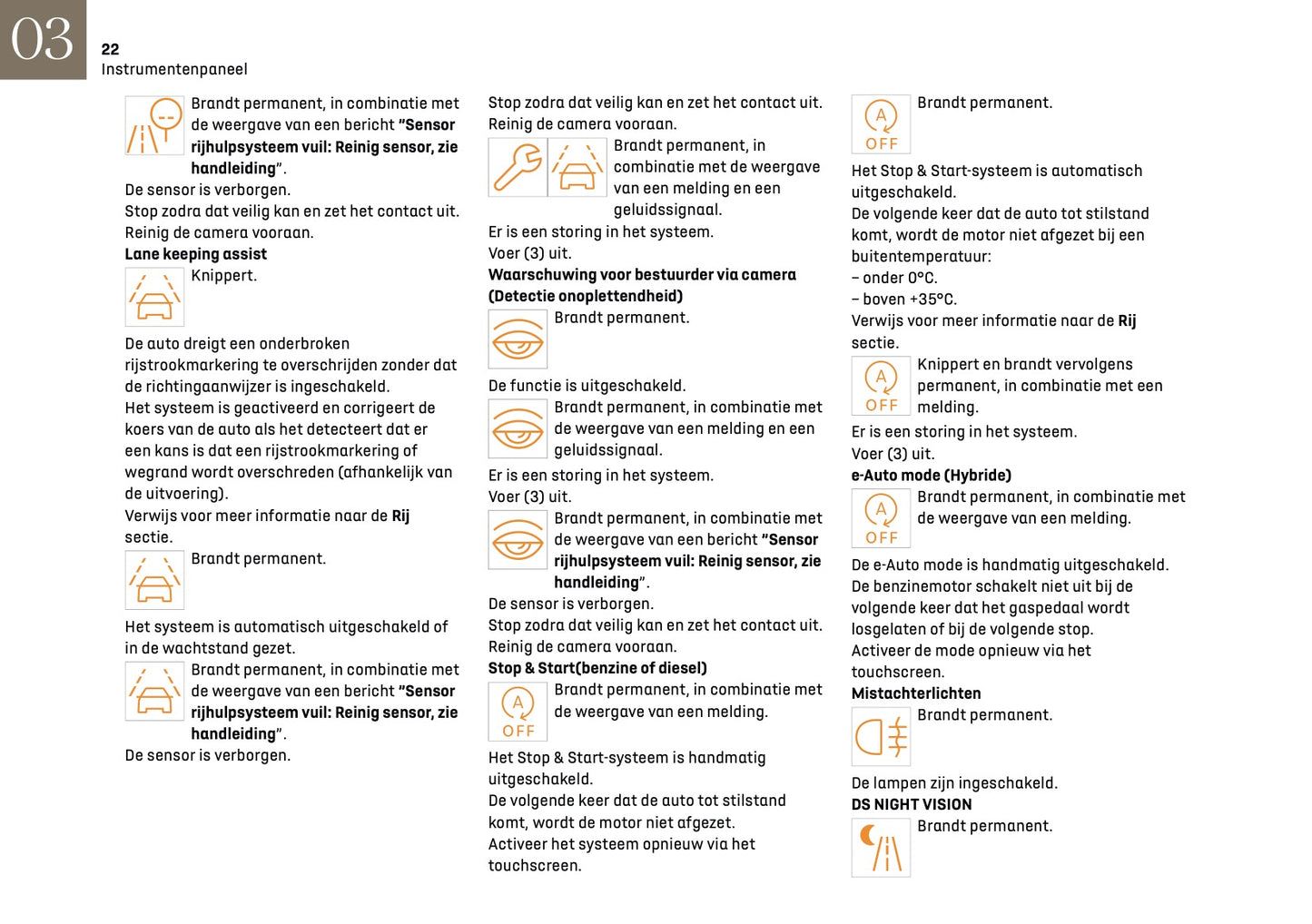 2024-2025 DS Automobiles DS 4 Owner's Manual | Dutch