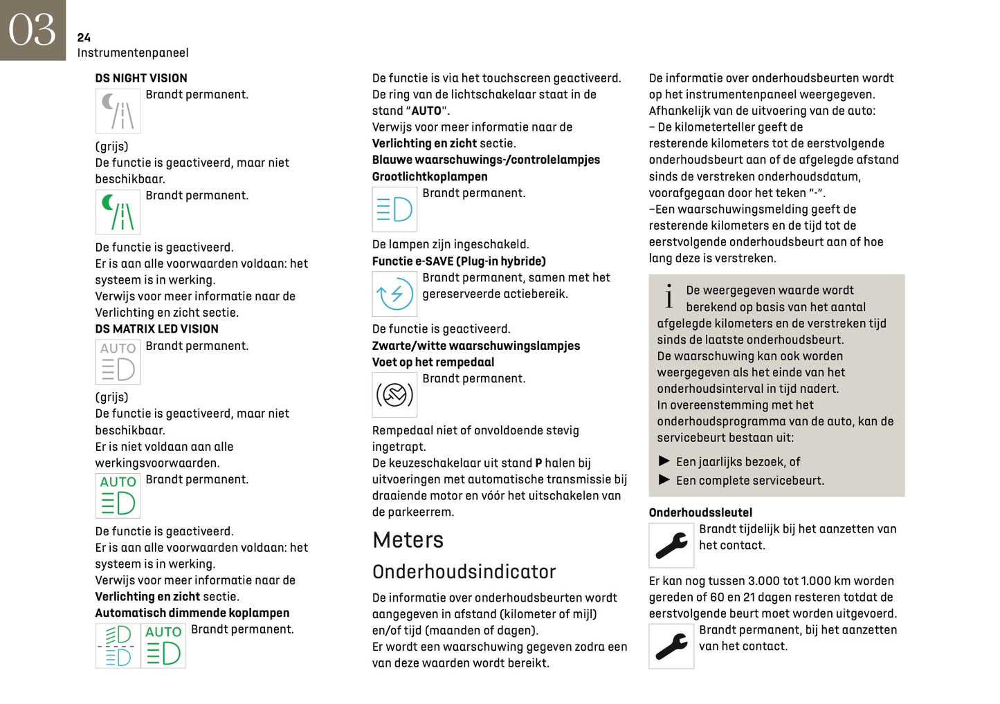 2024-2025 DS Automobiles DS 4 Owner's Manual | Dutch