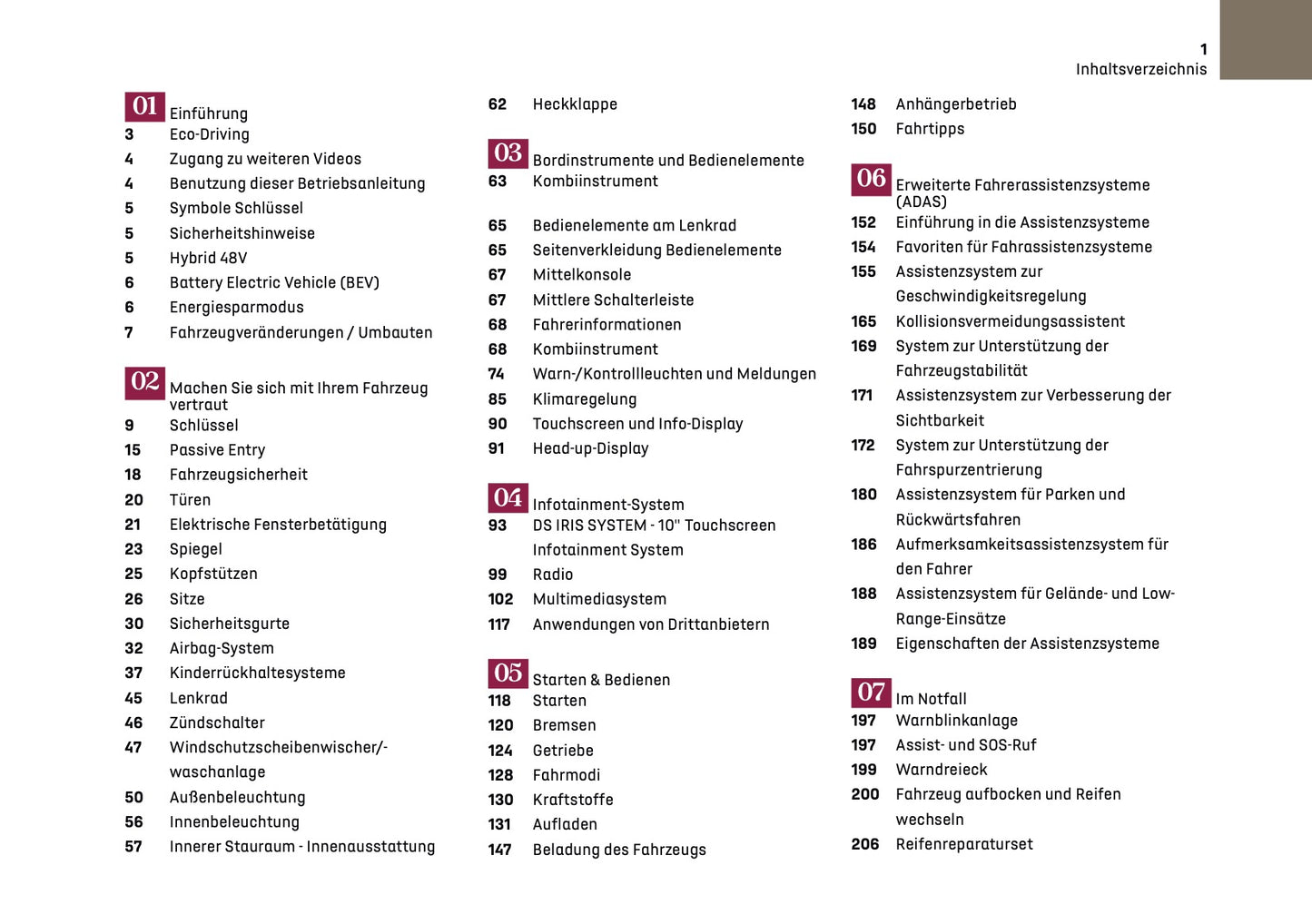 2026 DS Automobiles DS 3 Owner's Manual | German