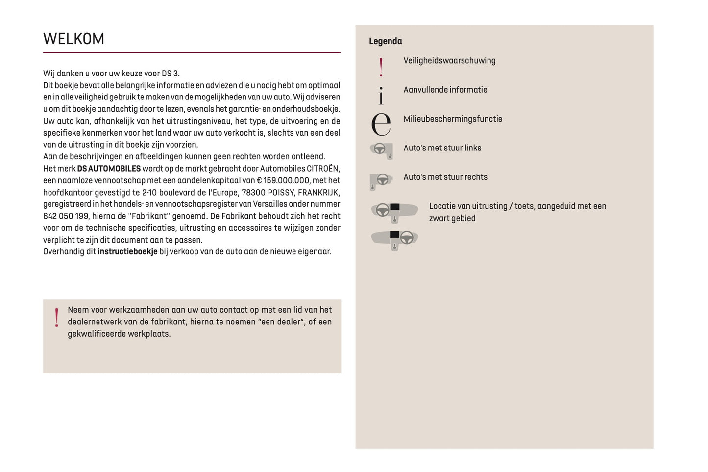 2022-2024 DS Automobiles DS 3 Gebruikershandleiding | Nederlands