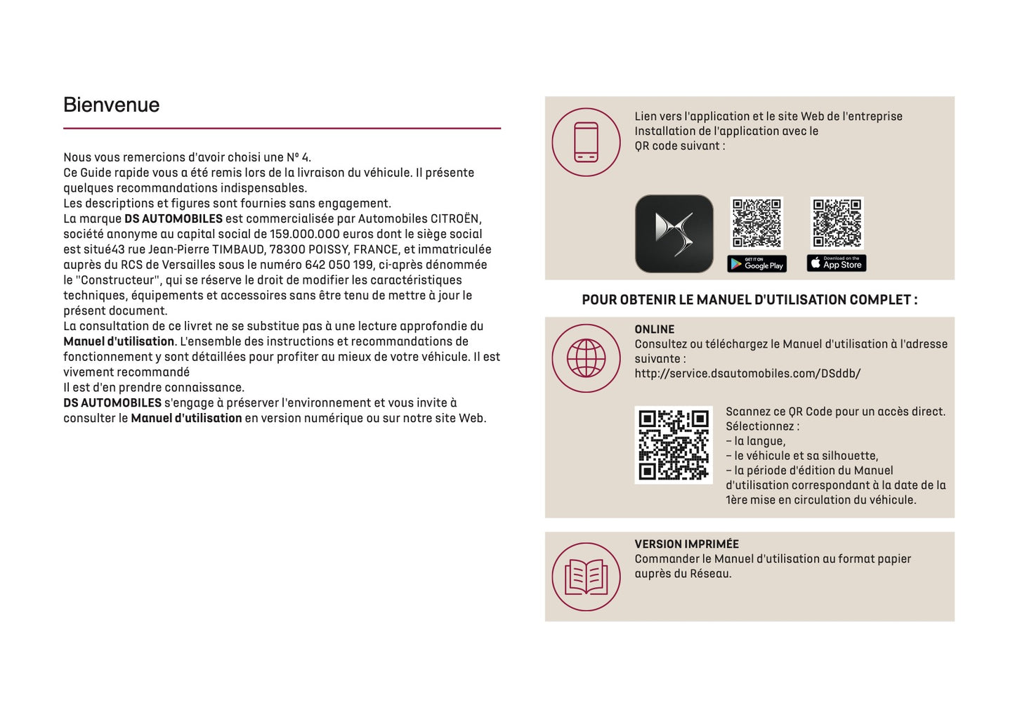 2025 DS Automobiles N4 Manuel du propriétaire | Français